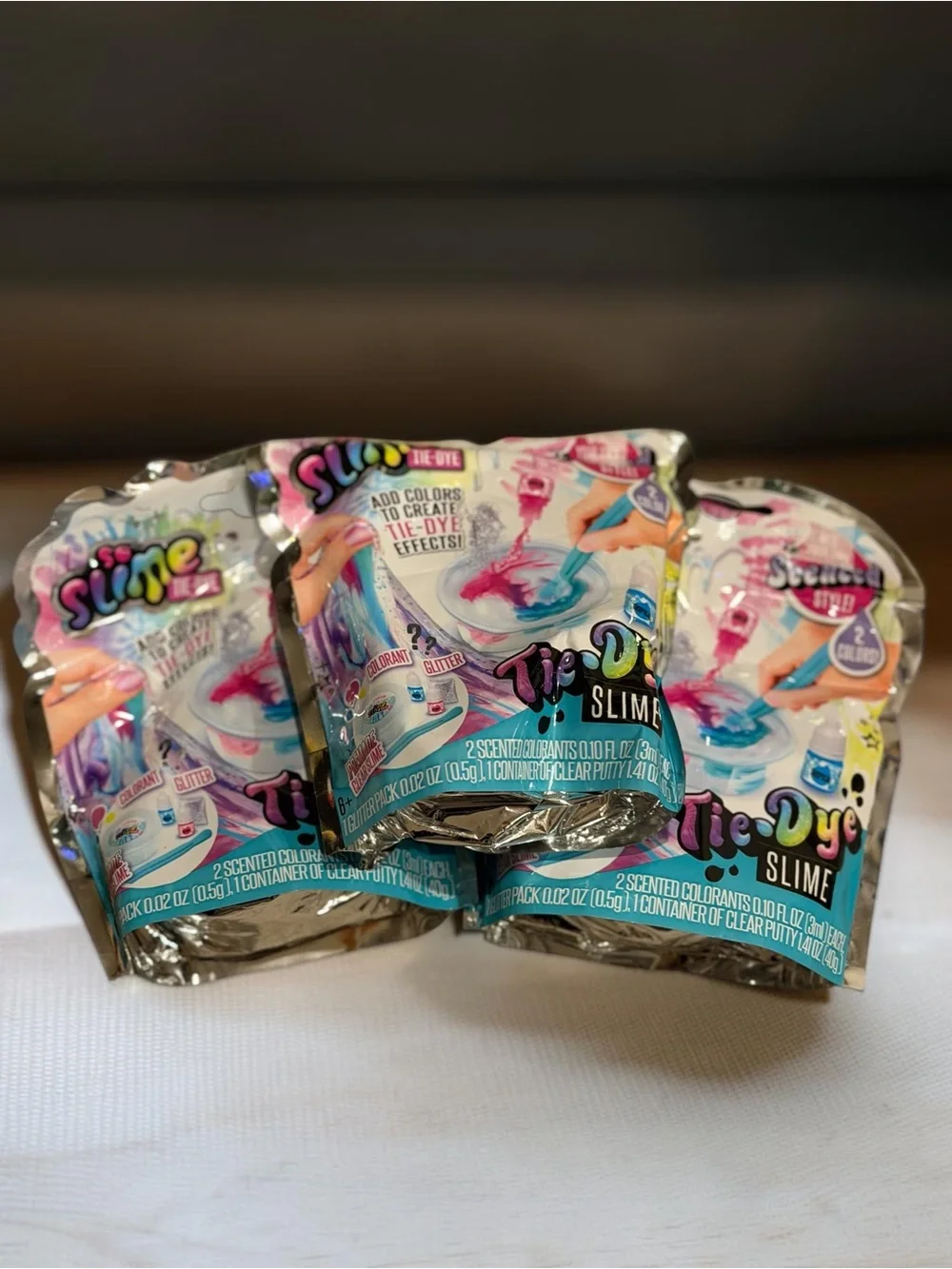Set of 3 So Slime Tie-Dye DIY Kits NEW Sealed Canal Toys Scented Slime